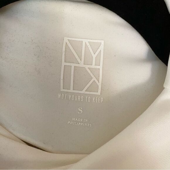 Not Yours To Keep Suzie maxi dress ivory stretch jersey tight cut out Revolve S - Picture 7 of 8